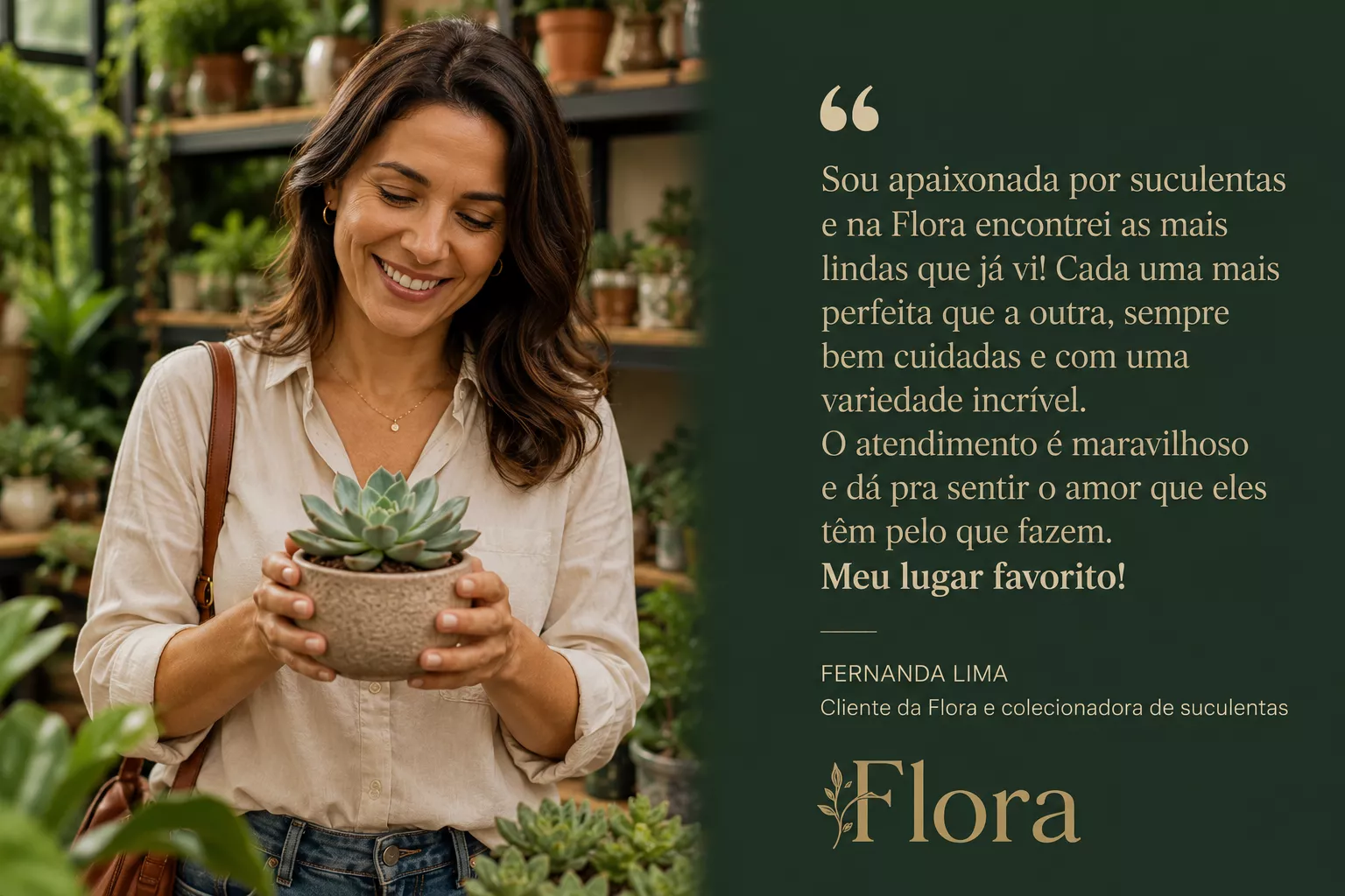Depoimento visual de arquiteto parceiro da Flora
