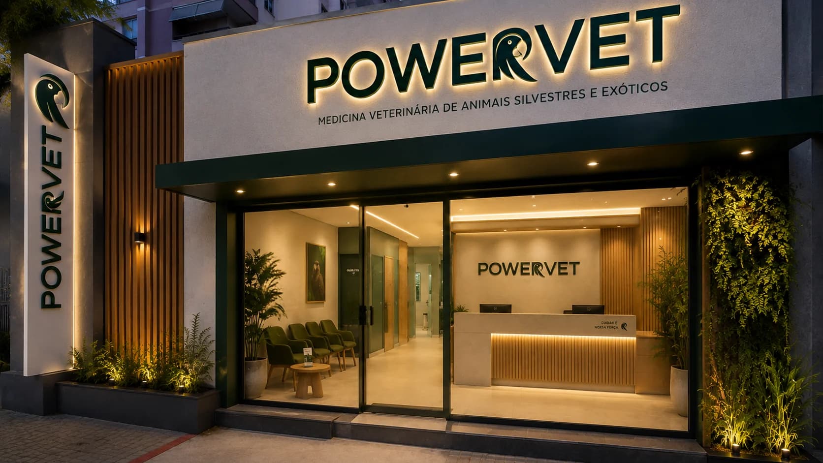 Fachada da clínica POWERVET