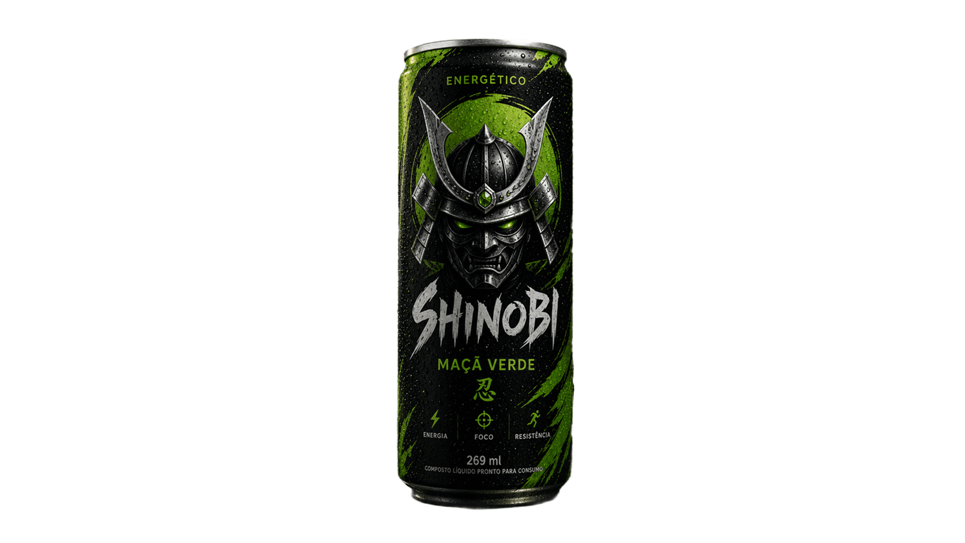 Lata SHINOBI sabor Maçã Verde