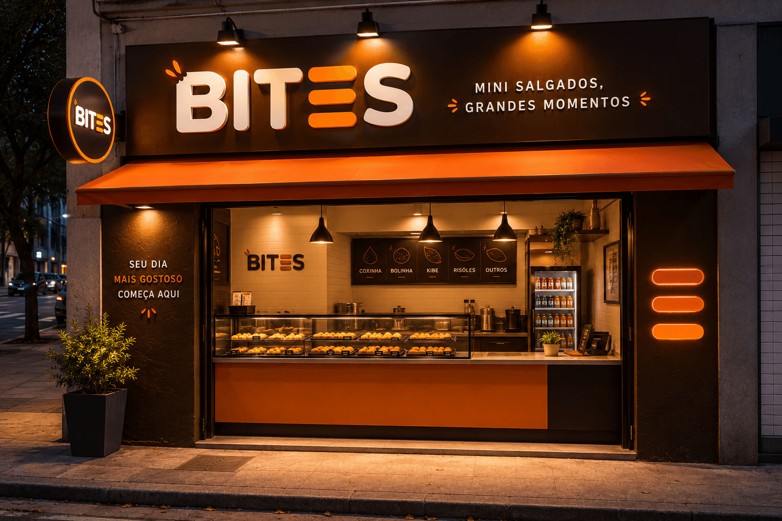 Fachada moderna da Bites